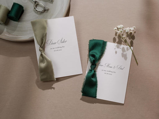 Wedding day folded card w/ envelope (d3) - thank you cards to family bridal party bridesmaid mom dad mil fil moh parents gift 4.5x6.25"