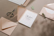 Thank you wedding day folded card (d18) - custom personalized name date card for officiant host priest pastor god parents moh mil 4.5x6.25"