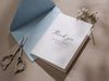 Thank you wedding day folded card (d15) - custom personalized thank you for marrying us card for officiant host priest pastor 4.5x6.25"
