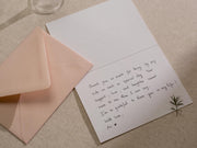Wedding day folded card (d3) - to my best friend maid of honor bridesmaid on my wedding day custom card with envelope thank you