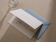 Gold Embossed Folded Card w/ Envelope (Maid) - Will You Be My Maid Of Honor Elegant Bridesmaid Proposal Card Wedding Planning Essential