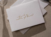 Gold Embossed Folded Card w/ Envelope (Matron) - Matron Of Honor Proposal Card Wedding Party Invitation Planning Stationery Essential
