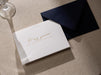 Gold Embossed Folded Card w/ Envelope (Groom) - To My Groom on Our Wedding Day Card Letters From The Bride Minimalist Wedding Stationery