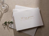 Gold Embossed Folded Card w/ Envelope (Groom) - Wedding Day Card For Groom From Bride Elegant Message Romantic Wedding Morning Gift For Him