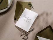 Thank you wedding day folded card (d15) - custom personalized thank you for marrying us card for officiant host priest pastor 4.5x6.25"