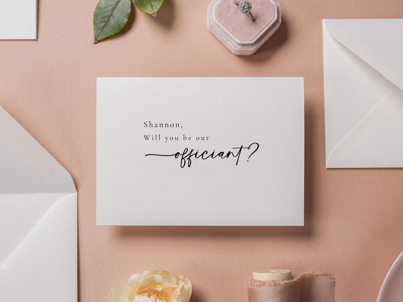 Will you be my? Wedding day folded card (d12) - custom personalized will you be my my sponsor host godparent godmother godfather 4.5x6.25"
