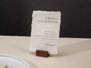 Photo Guest Book Sign Deckle Edge Paper (Design 3) - Instax Polaroid Photo Guestbook Wedding Ceremony Reception Decor Signage Ready to Ship