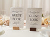 Guest Book Sign Deckle Edge Paper (Design 1) - Please Sign Our Guestbook Wedding Ceremony Reception Decor Signage Ready to Ship