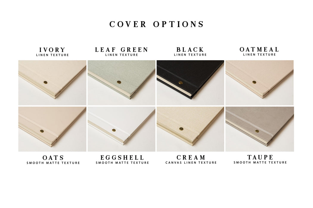 Interchangeable Photo Guest Book (D1) - 11.5 x 8.5 Custom Wedding Instax Polaroid Instant Pictures Signing Book Reception Party Scrapbook