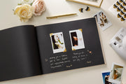 Interchangeable Photo Guest Book (D4) - 11.5 x 8.5 Custom Wedding Instax Polaroid Instant Pictures Signing Book Reception Party Scrapbook