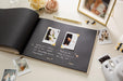 Interchangeable Photo Guest Book (D1) - 11.5 x 8.5 Custom Wedding Instax Polaroid Instant Pictures Signing Book Reception Party Scrapbook