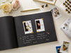 Wooden Luxe Photo Guest Book (D4) - 11.5 x 8.5 Diy Custom Wedding Instax Polaroid Instant Pictures Signing Book Reception Party Scrapbook