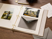 Dear Bride Scrapbook Binder w/ 20 Pages (D2) - Letters to the Bride-to-be Personalized Linen Bridal Shower Guest Book Kit Best Friend Gifts