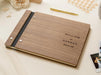 Engraved Premium Photo Guest Book (Design 1) - Wooden Minimal Wedding Guest Book for Photos of Guests, Personalized Keepsake Photo Album