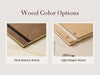 Engraved Premium Photo Guest Book (Design 1) - Wooden Minimal Wedding Guest Book for Photos of Guests, Personalized Keepsake Photo Album