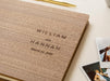 Engraved Premium Photo Guest Book (Design 1) - Wooden Minimal Wedding Guest Book for Photos of Guests, Personalized Keepsake Photo Album