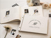 Wooden Luxe Photo Guest Book (D2) - Customized Leaf & Floral Design Wedding Keepsake Memory Album with Instax Polaroid Layout Lined Pages