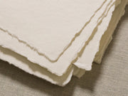 Set of 10 Deckle Edge Table Numbers - Ready to Ship with Optional Stands, Wedding Reception Event Signage, Minimalist Table Setting, 5x7