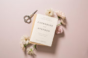 Printed Deckle Edge Save-the-Date Cards (D4) - 5x7 Custom Wedding Invitation Cards, Raw Edge Cotton Paper, w/ Optional Envelopes A7