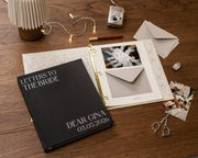Letters to the Bride Scrapbook Binder w/ 20 Pages (D3) - Bridal Shower Wedding Letters Memory Book, Love Notes, Photo & Envelope Keepsake