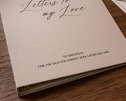Letters to my Love Scrapbook Binder w/ 20 Pages - Keepsake Book Love Letters Envelopes Anniversary Gift Relationship Memory Photos & Notes