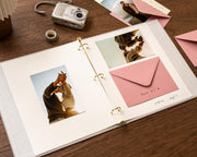 Reasons Why I Love You Scrapbook Binder w/ 20 Pages - Romantic Love Notes Photos Couple Envelopes Keepsake Book, Meaningful Anniversary Gift