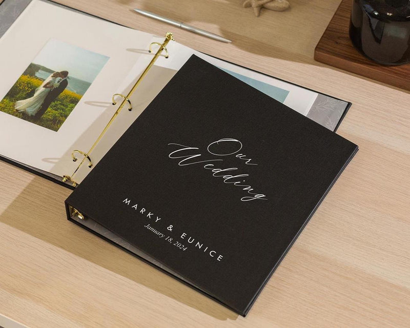 Self Stick Linen Photo Album Binder (D9)
