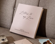 Letters to my Love Scrapbook Binder w/ 20 Pages - Keepsake Book Love Letters Envelopes Anniversary Gift Relationship Memory Photos & Notes