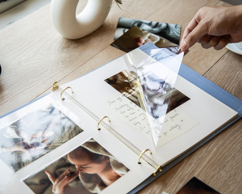 Self Stick Linen Photo Album Binder (D9)