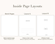 Foil Letters to the Bride Binder (D5) - Velvet or Leather Album Gold Silver Font Bridal Shower Wedding Guestbook w/ Layout Pages & Envelopes