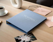 Linen Photo Album Binder (D3) - DIY Refillable Photo Sleeves or Scrapbook Gifts Annual Family Year Recap Book Generational Memory Keepsake
