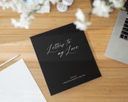 Letters to my Love Scrapbook Binder w/ 20 Pages - Keepsake Book Love Letters Envelopes Anniversary Gift Relationship Memory Photos & Notes