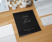 Letters to the Bride Scrapbook Binder - Custom Linen Bachelorette Bridal Shower Linen Guestbook Wedding Keepsake Gift Optional 4x6 Envelopes