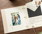 Letters to my Love Scrapbook Binder w/ 20 Pages - Keepsake Book Love Letters Envelopes Anniversary Gift Relationship Memory Photos & Notes
