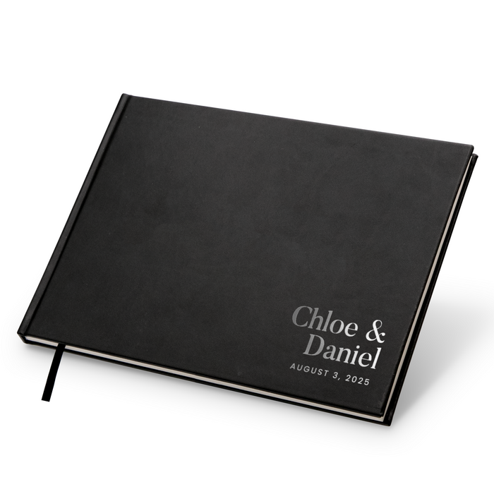 Custom Foil Personalized Guest Book - Style F10