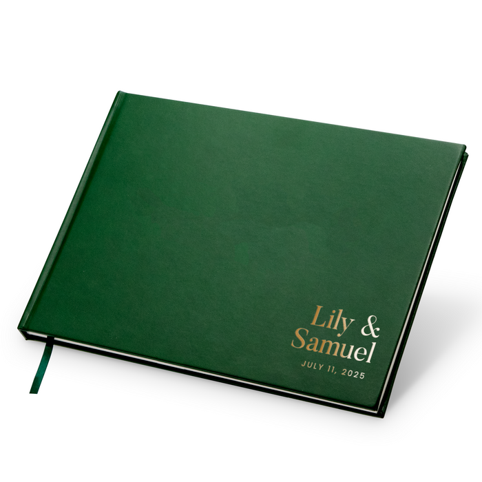 Custom Foil Personalized Guest Book - Style F10