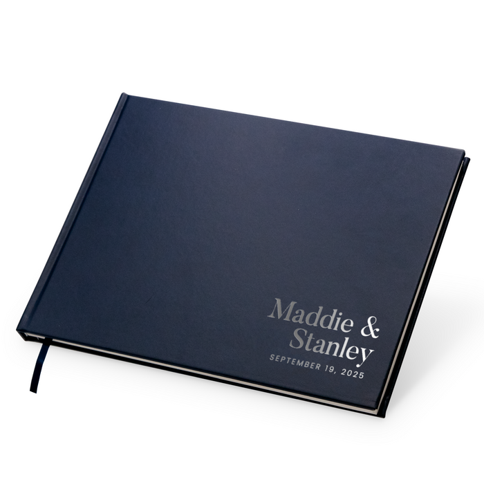 Custom Foil Personalized Guest Book - Style F10