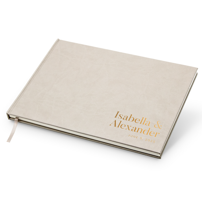 Custom Foil Personalized Guest Book - Style F10