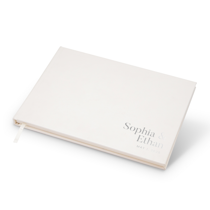 Custom Foil Personalized Guest Book - Style F10