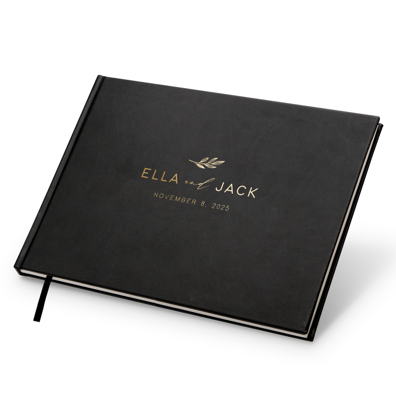 Custom Foil Personalized Guest Book - Style F11