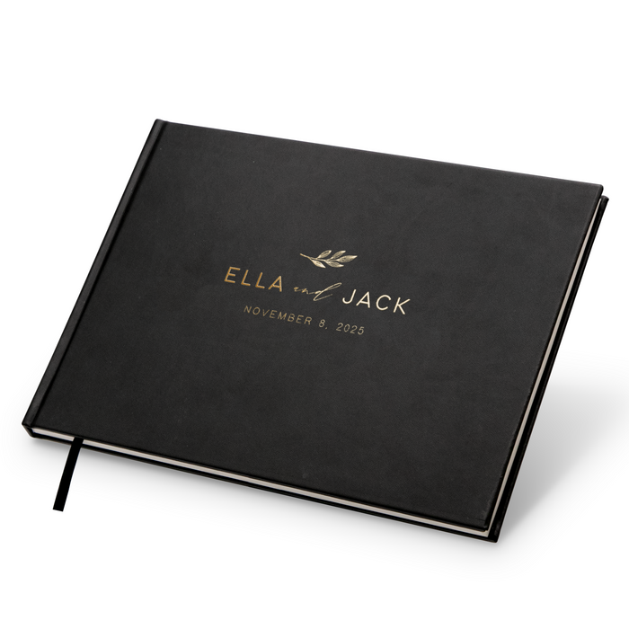 Custom Foil Personalized Guest Book - Style F7