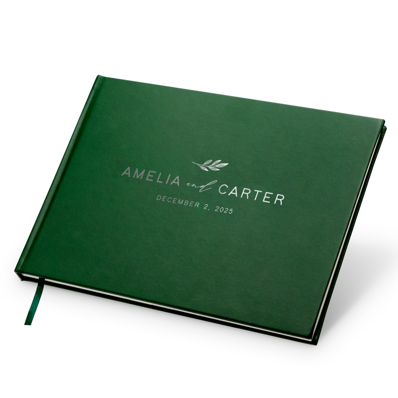 Custom Foil Personalized Guest Book - Style F11