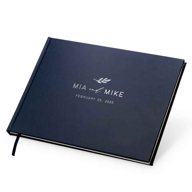 Custom Foil Personalized Guest Book - Style F11