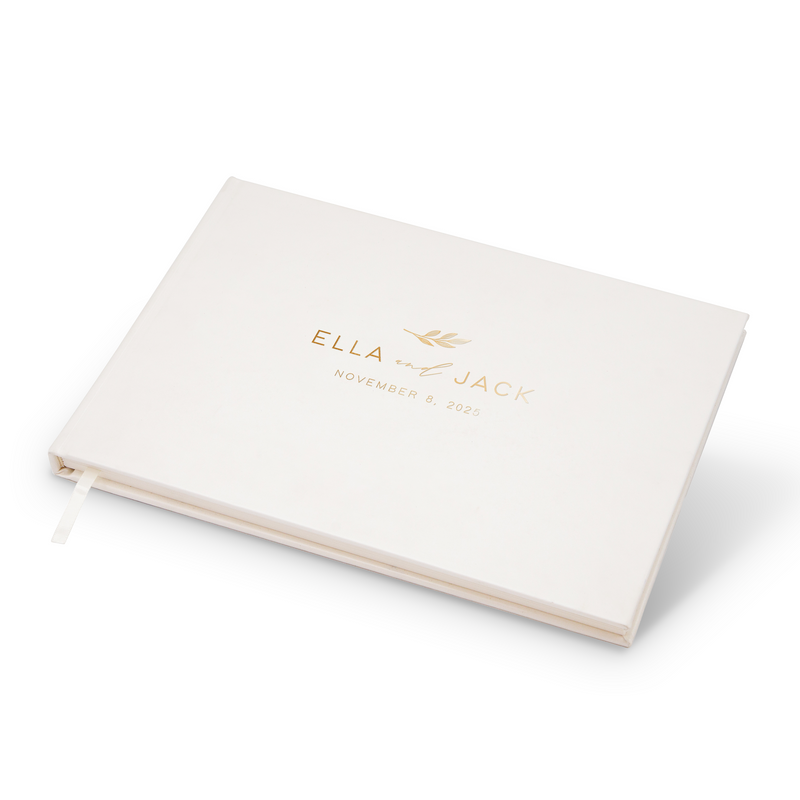 Custom Foil Personalized Guest Book - Style F11