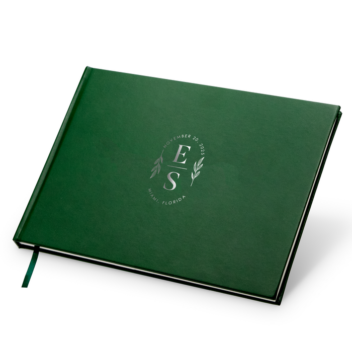 Custom Foil Personalized Guest Book - Style F8