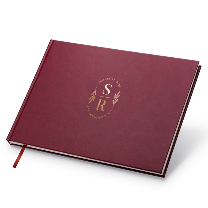 Custom Foil Personalized Guest Book - Style F8