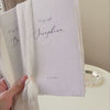 Personalized Deckled Edge Wedding Vow Booklets D3 - Set of 2, Vow Books w/ Ribbon, Vow Renewals, To My Husband Wife, Custom Names Date, 5x7"