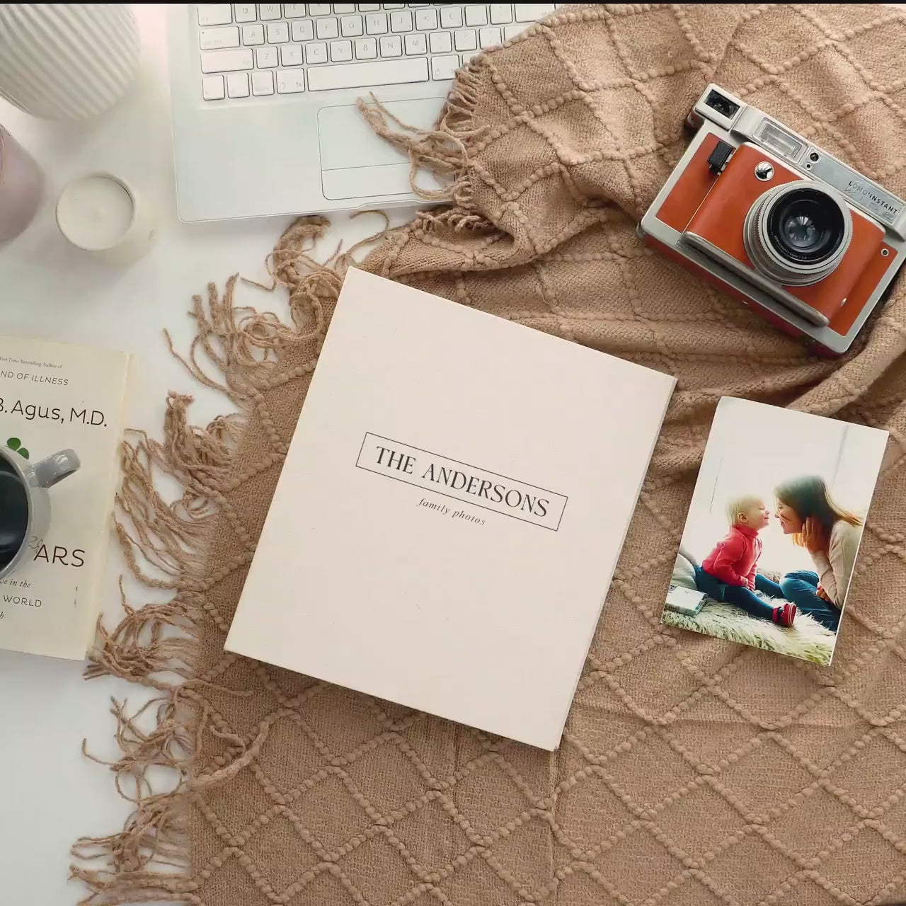 Photo Album Binder (D3) - Personalized Peel & Stick Memory Book w/ Refillable Scrapbook Pages Self-adhesive Family Keepsake